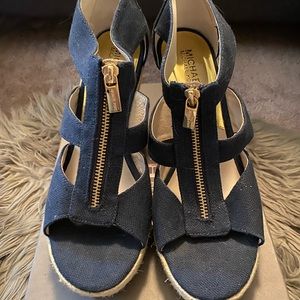 Michael by Michael Kors Berkeley Espadrille Wedges Size 7.5